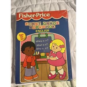Fisher Price First Grade Work Books Phonics Reading Writing English Math New 4